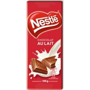 tablette de chocolat au lait Nestlé 100g