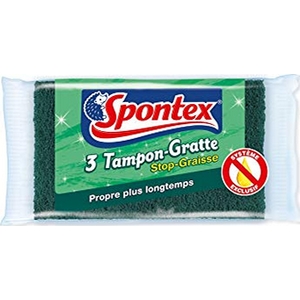 Tampon-gratte spontex stop-graisse lot de 3