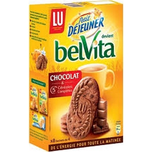 Lu belvita biscuits petit déjeuner chocolat 400g