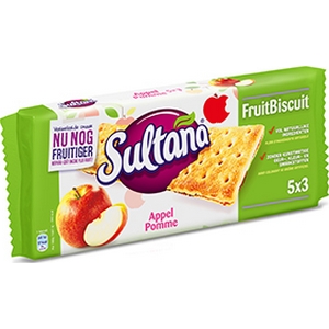 Sultana fruits pomme 5x3 218g