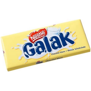 Galak Nestlé tablette de chocolat blanc 100g