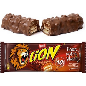 Barre chocolatée lion 45g