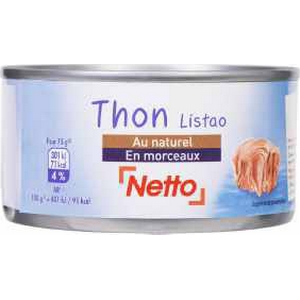 Netto thon naturel en morceaux 200g
