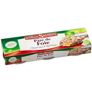 W. saurin pâté de foie 3x76,5g
