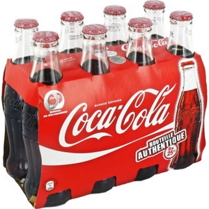 Coca-cola blle en verre 6x25cl