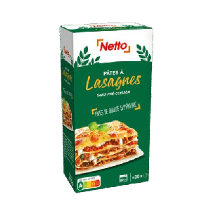 Netto pâte à lasagnes x30 500g