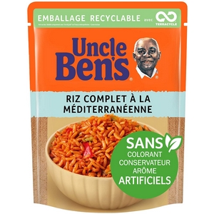 Uncle Ben's en 2 minutes riz complet cuisiné à la méditerranéenne 250g