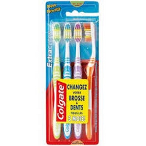 Colgate brosse à dents extra clean médium family pack x4