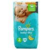 Pampers couches baby-dry n°2 x58 de 3-6kg