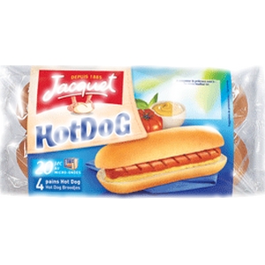 Sandwich hot dog jacquet x4 240g