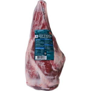 Gigot d'agneau la pièce de 2,243kg (15.99€ le kg)