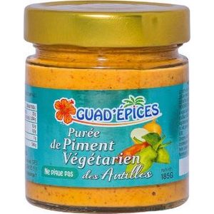 Guad'épices purée de piments végétariens 185ml