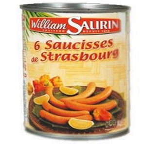 W. saurin saucisses de strasbourg 800g