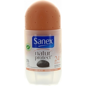 Déodorant bille, Sanex peaux sensibles 0% d'alcool 50ml