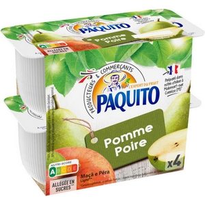 Paquito compote pomme poire 4x100g (400g)
