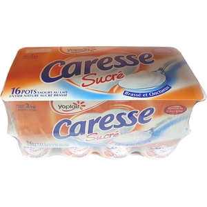 Caresse yaourt brassé sucré 16x125g