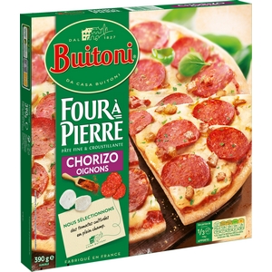 Buitoni four à pièrre pizza chorizo oignons 380g