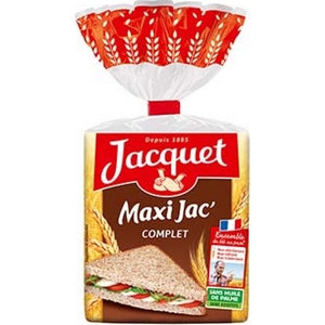 Pain complet maxi jacquet 14 tranches 550g