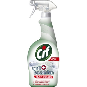 Cif Spray Nettoyant Antibactérien Multi-Usages sans javel 750ml :  : Epicerie