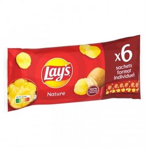 Lays chips nature 6x25g