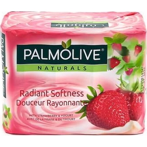 Palmolive savon de toilette fraise et yaourt 4x90g