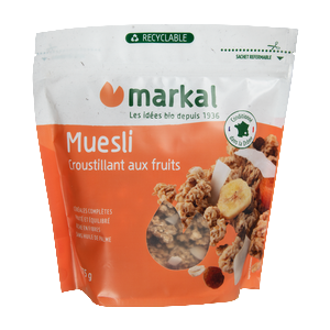 Markal Bio muesli croustillant aux fruits 375g