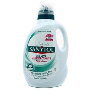 Lessive liquide Sanytol désinfectante anti-odeur 1,650L