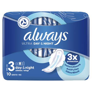 Protection hygiénique Always ultra Day & Night x10