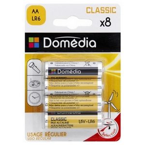 Domédia classic piles AA LR6 X8
