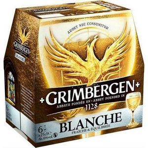 Grimbergen bière d'Abbaye blanche 6x25cl alc. 6,0% Vol.