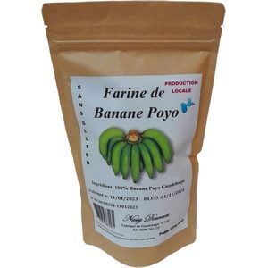 Farine de banane poyo sans gluten production locale 250g