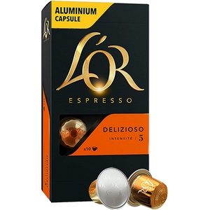 L'Or Espresso Café Or Delizioso intensité 5 Lot de 10 capsules 52g