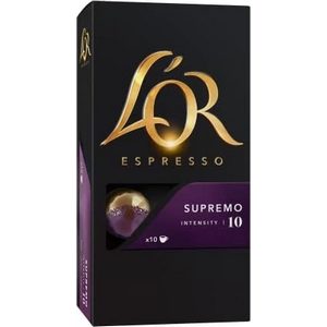 L'Or Espresso Café Or Supremo intensité 10 Lot de 10 capsules 52g