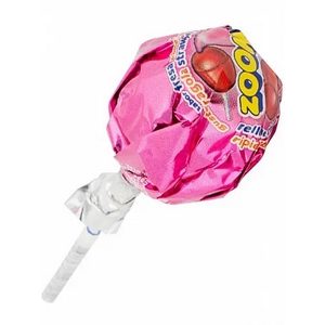 Sucette Zoom bubble gum à la fraise