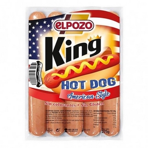 King elpozo saucisses king hot dog sans gluten x4 275g