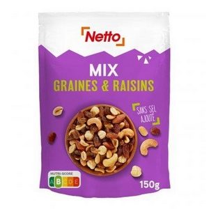 Netto mélange graines et raisins 150g