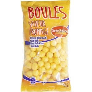Sere'Snacks boules saveur fromage 125g