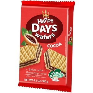 Happy Days gaufres fourrées au cacao 180g