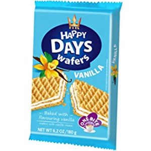 Happy Days gaufres fourrées à la vanille 180g
