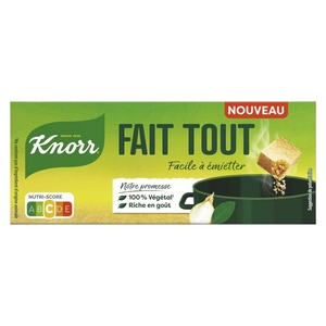 Knorr kub bouillon Fait Tout 100% végétal 12x10g