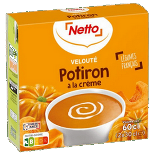 Netto velouté potiron à la crème 2x30cl