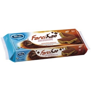 Midi goûter fourré au cacao 280g 10x28g