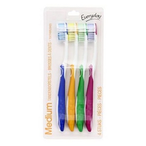 Brosses à dents médium Evryday x4