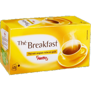 Netto Thé noir breakfast x25x2g 50g