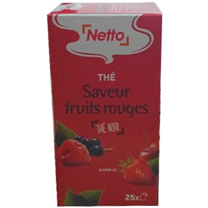 Netto thé noir saveur fruits rouges x25x1,7g 42,5g