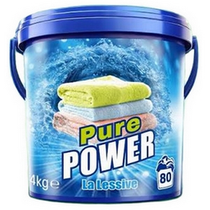 Lessive en poudre Pure Power Seau De 4kg 80 Doses